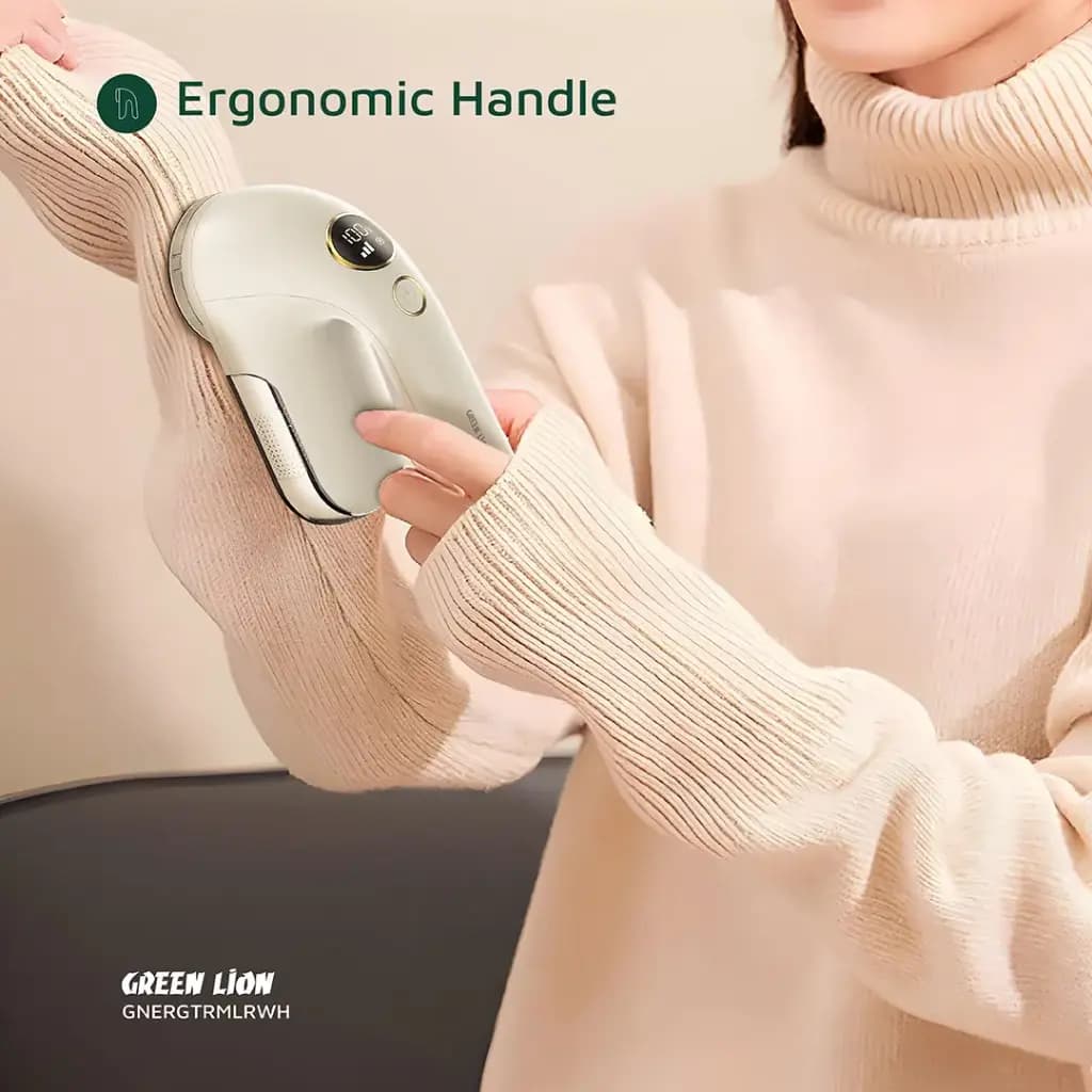 پرزگیر لباس با طراحی خاص گرین لاین مدل Green Lion ErgoTrim Digital Fabric Remover GNERGTRMLRWH — تصویر ۶