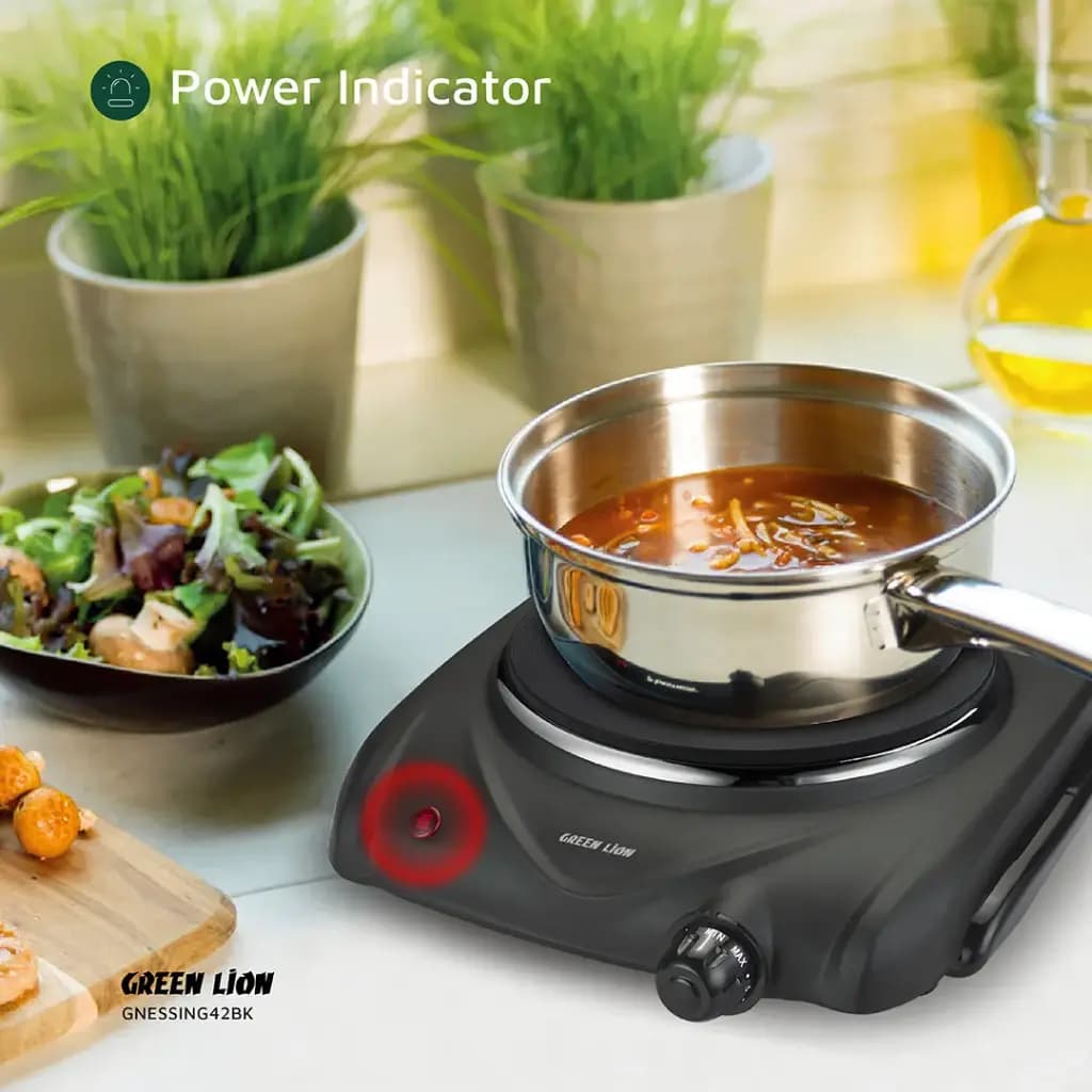 اجاق برقی تک شعله گرین لاین مدل Green Lion Electric Stove Single Hot Plate GNESSING42BK — تصویر ۵