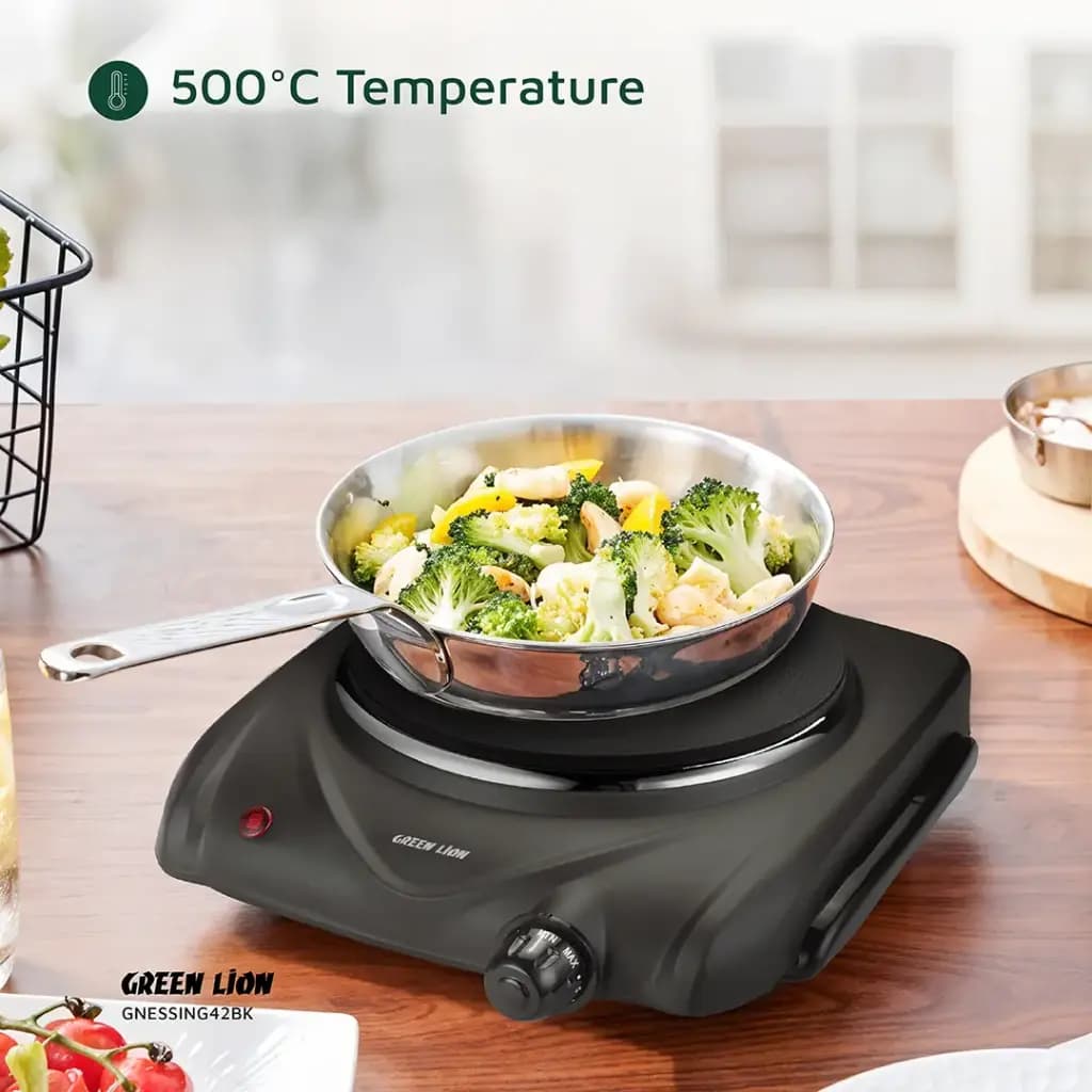اجاق برقی تک شعله گرین لاین مدل Green Lion Electric Stove Single Hot Plate GNESSING42BK — تصویر ۴
