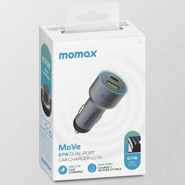 شارژر فندکی 67 وات مومکس مدل Momax UC-16 — تصویر ۵