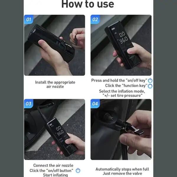 پمپ باد مومکس مدل Momax CR-16 — تصویر ۶
