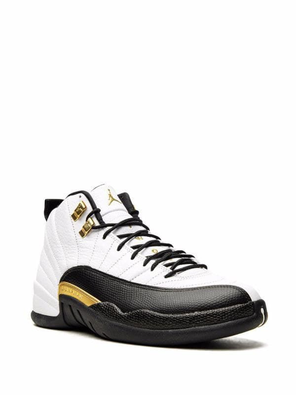 نایک ایر جردن ۱۲ طلایی سفید Nike air jordan 12 black white — تصویر ۳