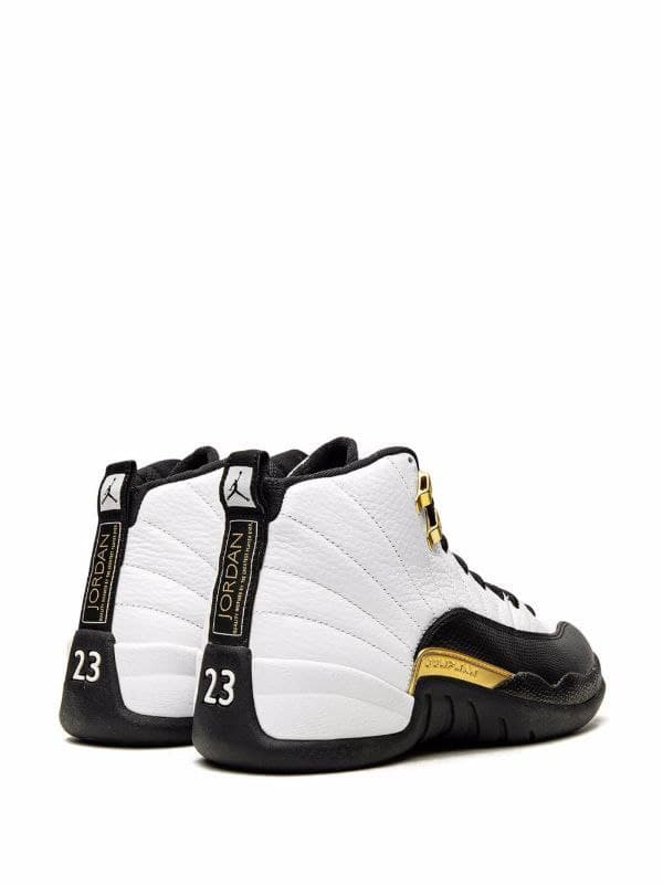 نایک ایر جردن ۱۲ طلایی سفید Nike air jordan 12 black white — تصویر ۲