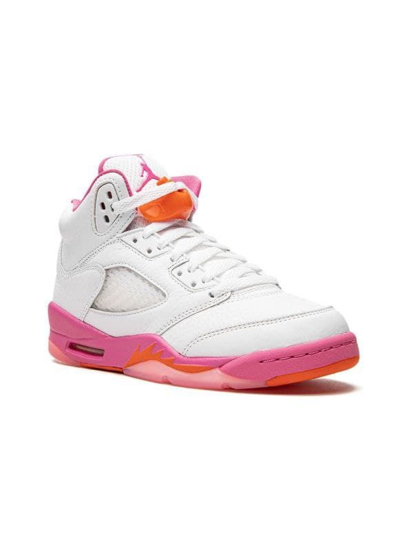نایک ایر جردن ۵ صورتی سفید Nike air jordan 5 oreo WNBA pink — تصویر ۴