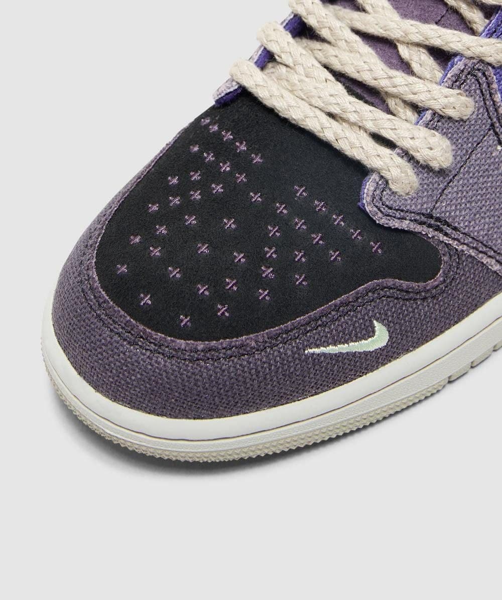 نایک ایر جردن ۱ بدون ساق زیون وودو آبی Nike jordan 1 low zion Voodo — تصویر ۶