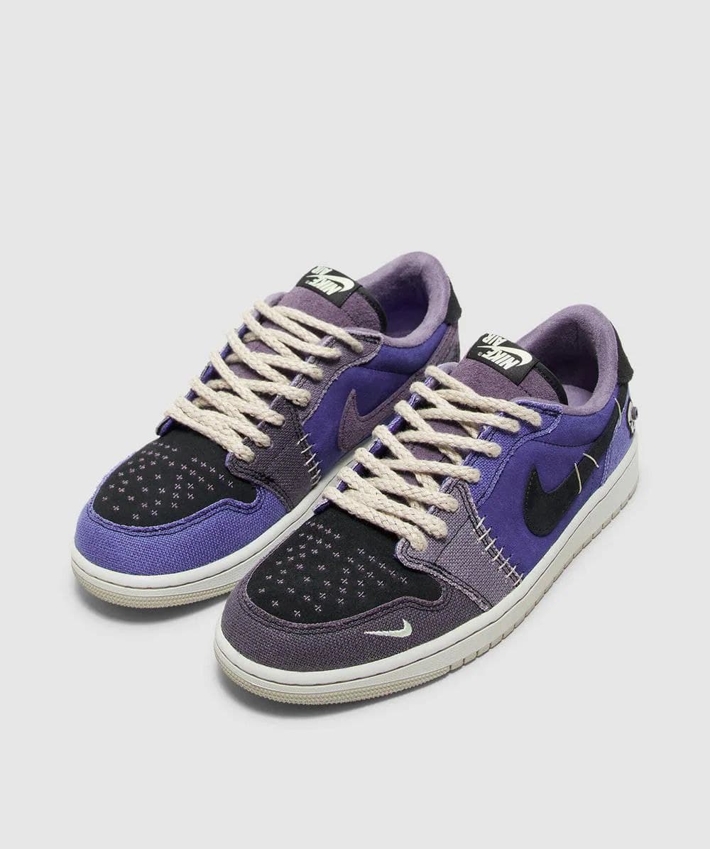 نایک ایر جردن ۱ بدون ساق زیون وودو آبی Nike jordan 1 low zion Voodo — تصویر ۳
