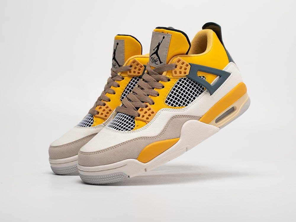 نایک ایر جردن ۴ زرد Nike air jordan 4 yellow — تصویر ۳