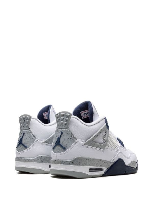 نایک ایر جردن ۴ سفید سورمه ای Nike air jordan 4 midnight navt — تصویر ۲
