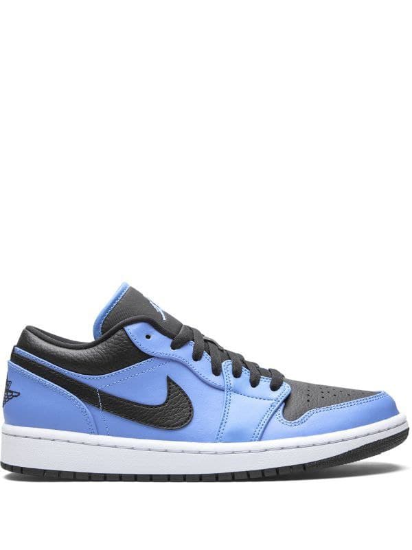 نایک ایر جردن ۱ بدون ساق یونیورسیتی آبی مشکی Nike jordan 1 low university blue black