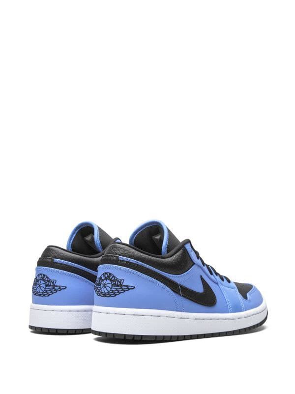 نایک ایر جردن ۱ بدون ساق یونیورسیتی آبی مشکی Nike jordan 1 low university blue black — تصویر ۲