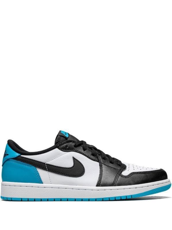 نایک ایر جردن ۱ بدون ساق آبی لیزری Nike air jordan 1 low laser blue