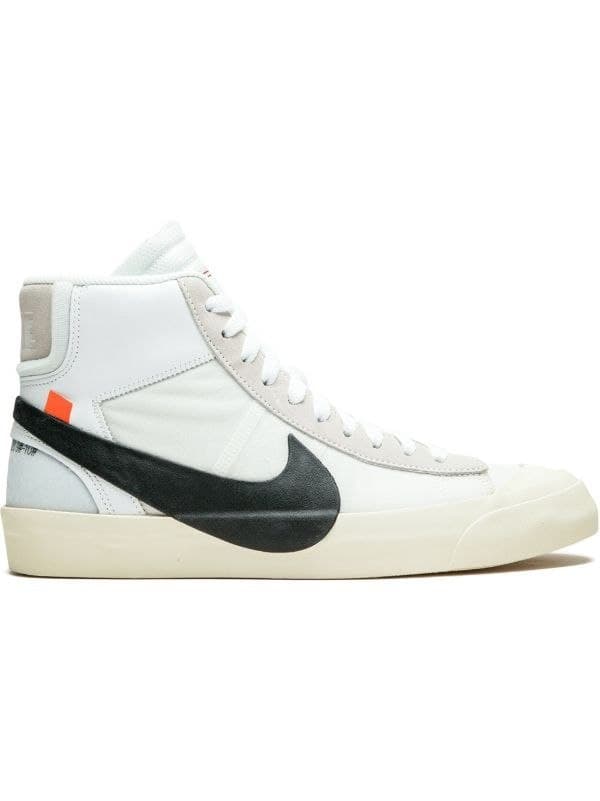 نایک بلیزر ساقدار آف وایت سفیدNike blazer mid off white