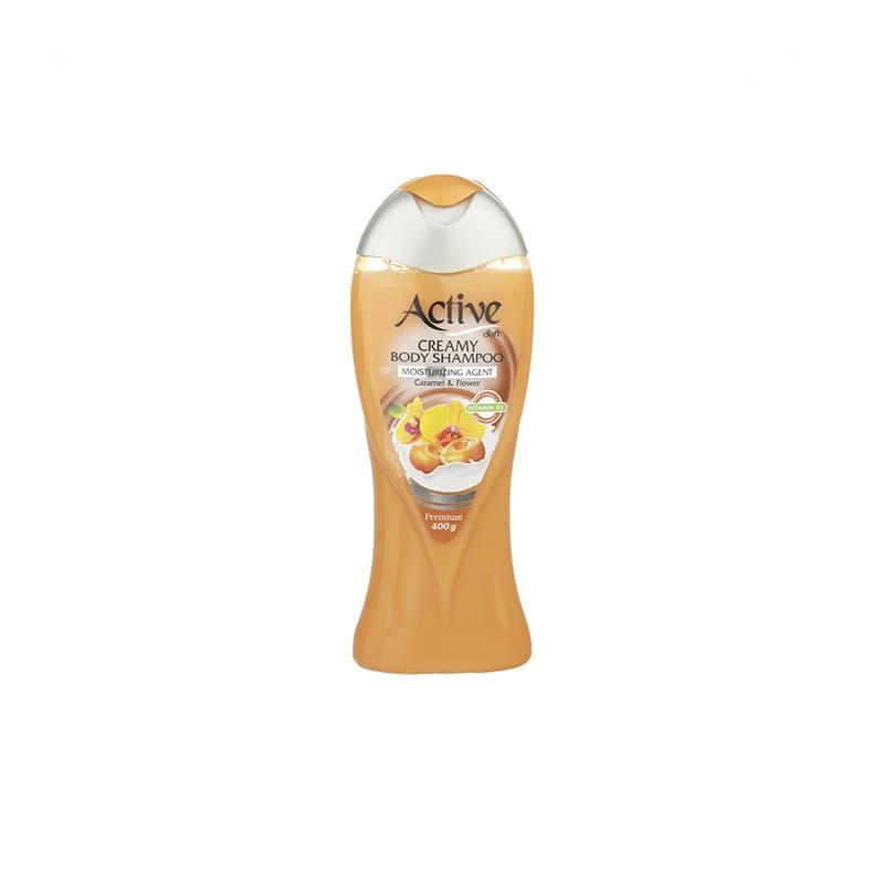 شامپو بدن کرمی اکتیو مدل Caramel And Flower حجم 400 میلی لیتر