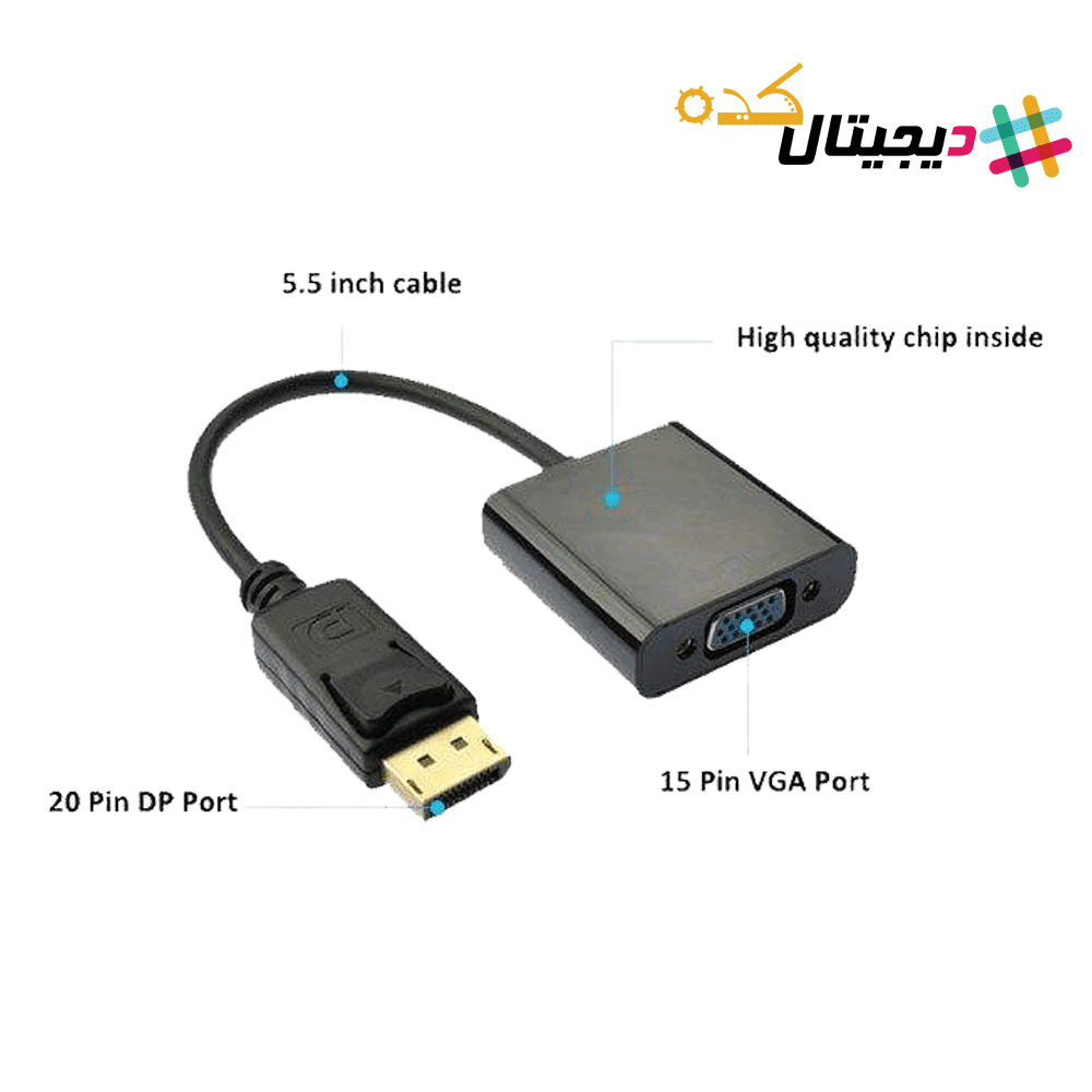 مبدل Displayport به E-NET VGA — تصویر ۲