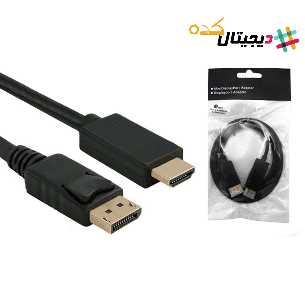 کابل DisplayPort طول 1.8متر E-NET — تصویر ۲
