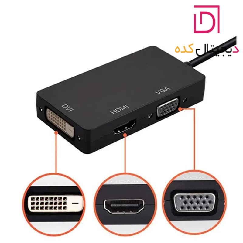 مبدل Mini DisplayPort به E-NET DVI/HDMI/VGA — تصویر ۳