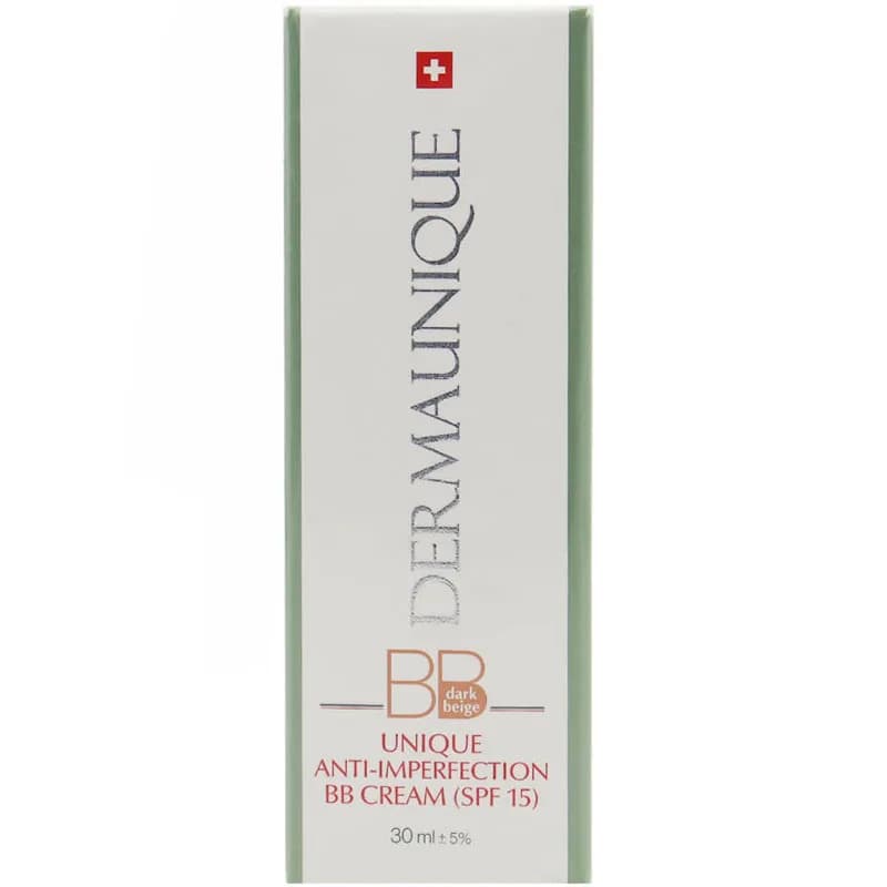 BB کرم ضدجوش و مات کننده چربی با Spf 15 بژ تیره درمایونیک Dermaunique — تصویر ۲