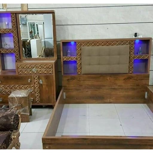 سرویس خواب دو نفره ا مدلهای مختلف مبلمان فرنا مدل 1143281
