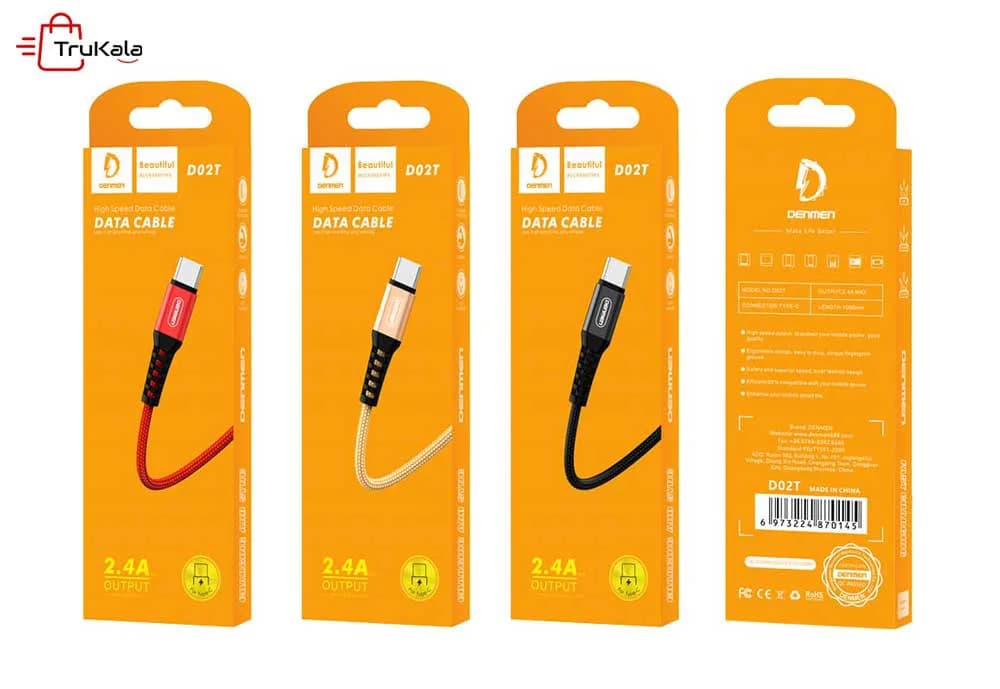 کابل شارژر میکرو دنمن مدل D02V — تصویر ۳