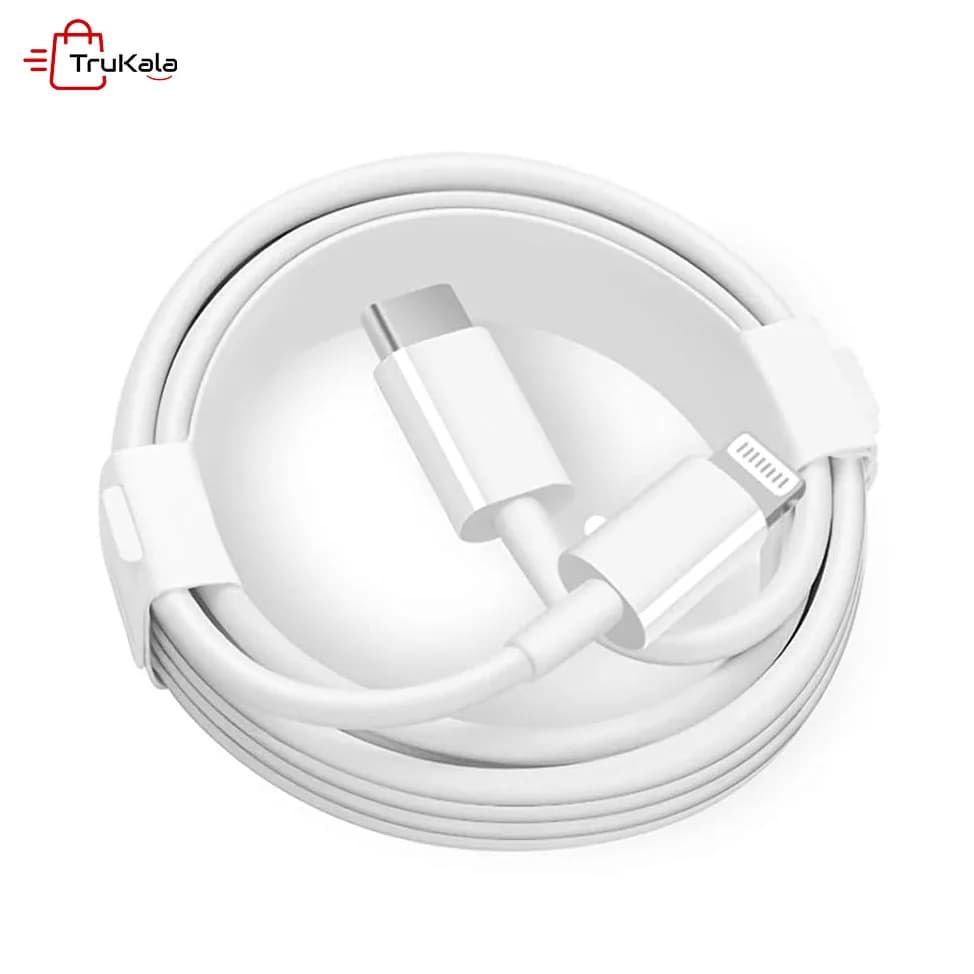 کابل شارژر سفید آیفون PD اورجینال — تصویر ۲