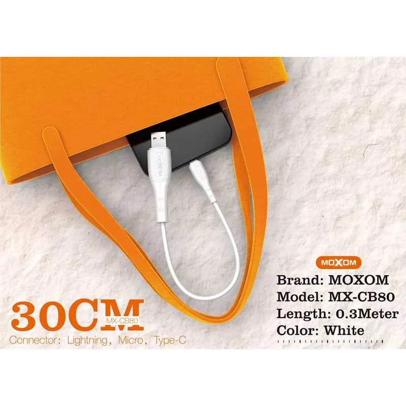 کابل شارژر تایپ سی موکسوم مدل MX-CB80 — تصویر ۷