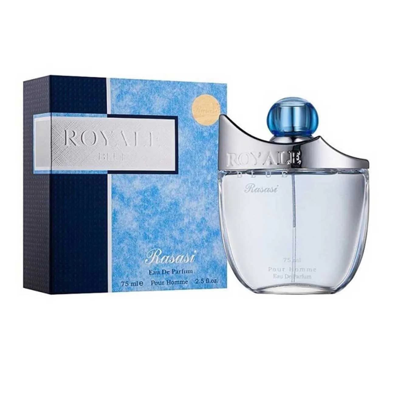 ادکلن مردانه رویال بلو رصاصی Royale Blue حجم 75 میل