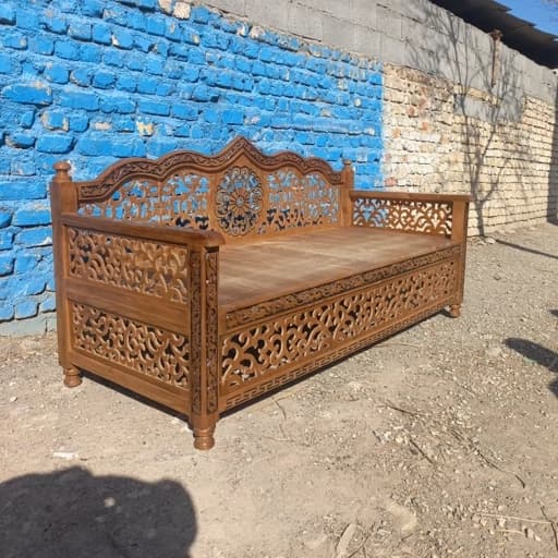 تخت سنتی،شبکه روکش دار مبلمان فرنا مدل 1143213