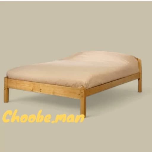 تخت خواب تاج کوتاه تمام چوب یک نفره مناسب تشک 100-200 مبلمان فرنا مدل 1143211