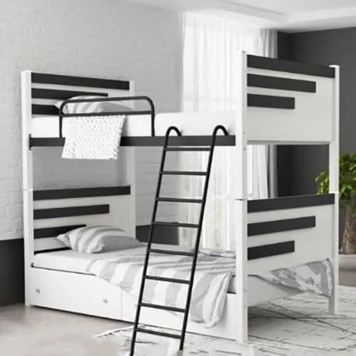 تخت خواب دو طبقه مدل کیمیا با کفی بدون کشو بدون تشک مبلمان فرنا مدل 1143208