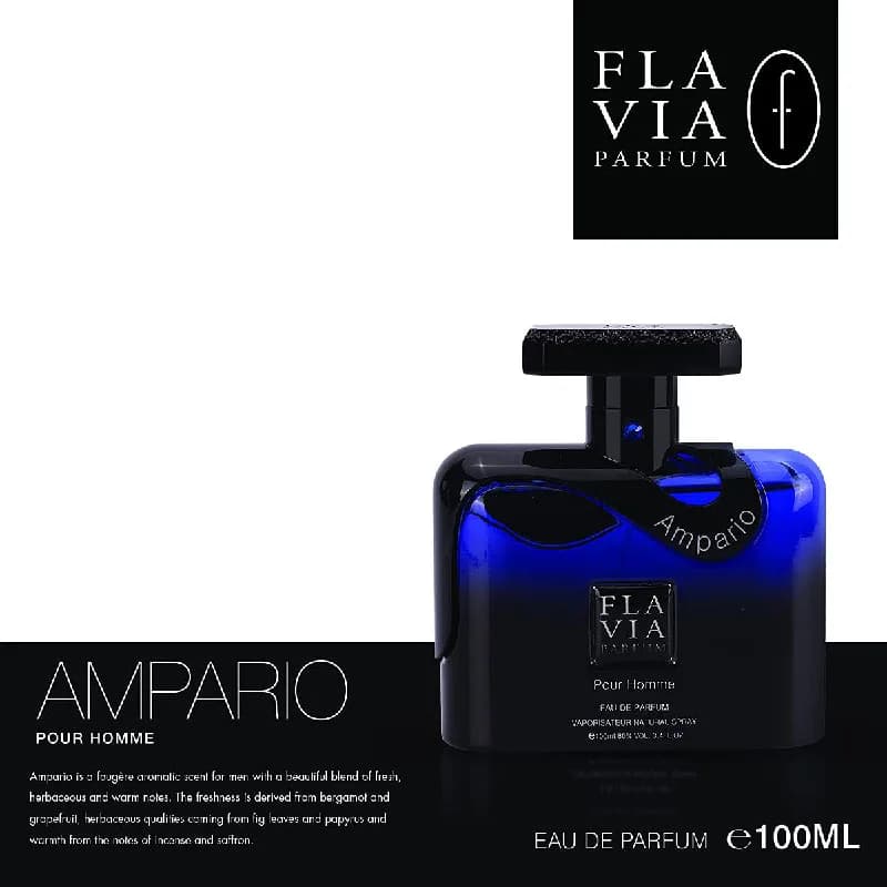 ادکلن مردانه فلاویا امپاریو پور هوم Flavia ampario pour homme حجم ۱۰۰ میل — تصویر ۳
