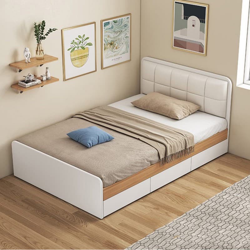 تخت خواب یکنفره مدل مینیمال سایز 200×90 سانتی متر مبلمان فرنا مدل 1143195
