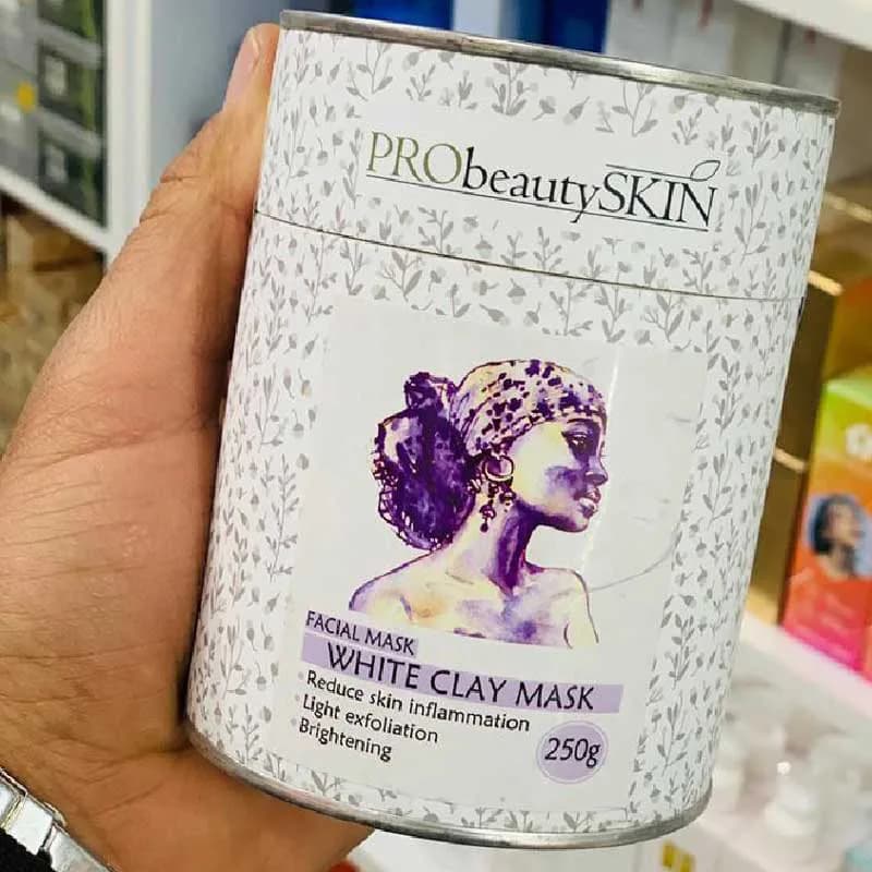 ماسک سفید خاک رس پرو بیوتی Probeauty حجم 250 گرم — تصویر ۳