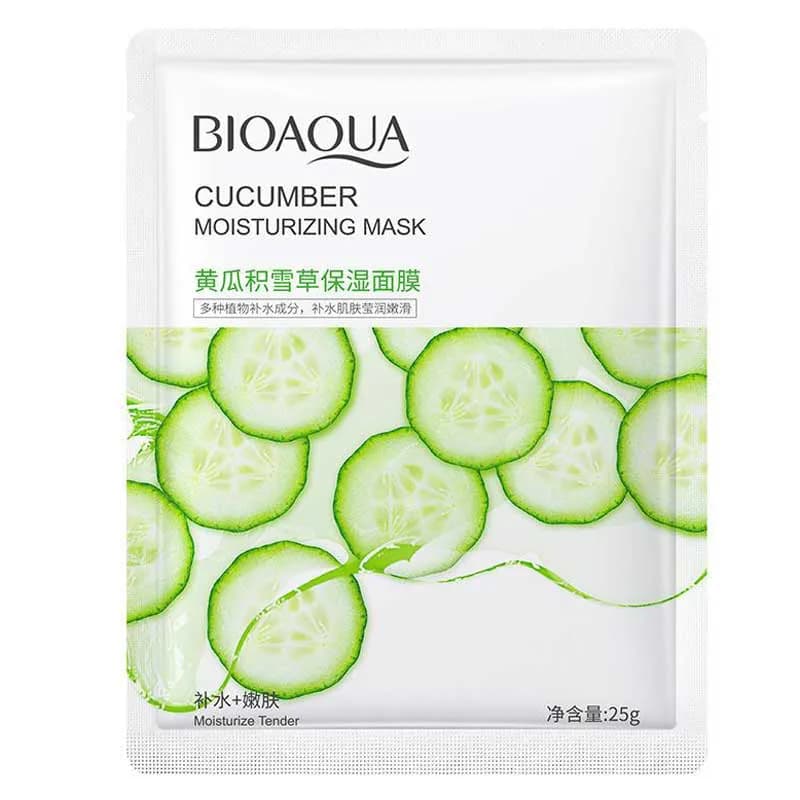 ماسک ورقه ای مرطوب کننده عصاره خیار بیوآکوا bioaqua
