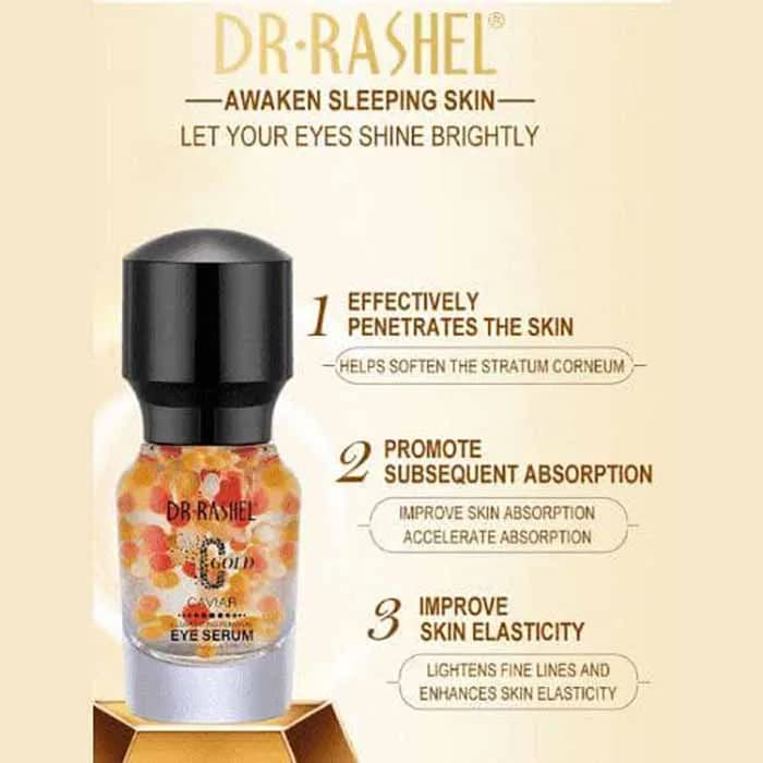 سرم لوکس چشم خاویار طلایی دکتر راشل Dr Rashel — تصویر ۲