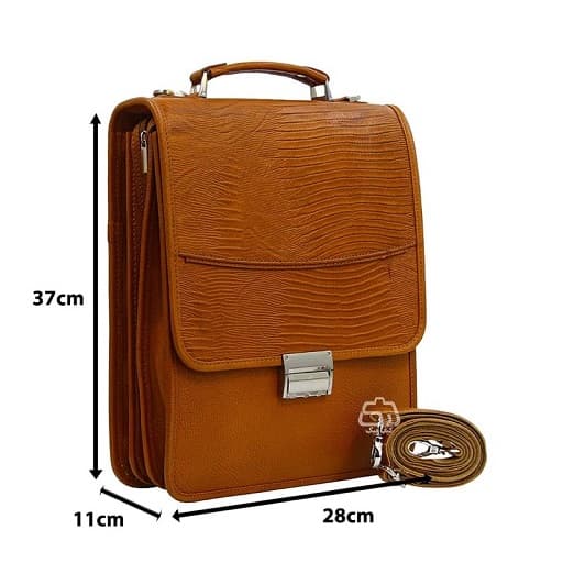 کیف دوشی چرم طبیعی مدل 777 اسپرت — تصویر ۷