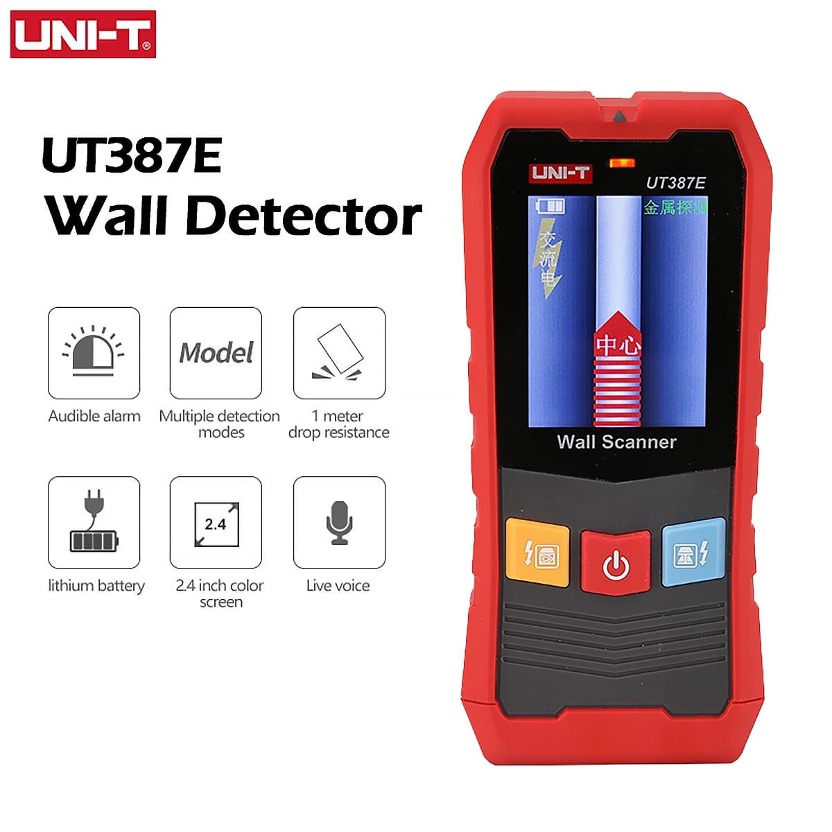 اسکنر دیوار یونی تی | UNI-T مدل UT387E — تصویر ۵