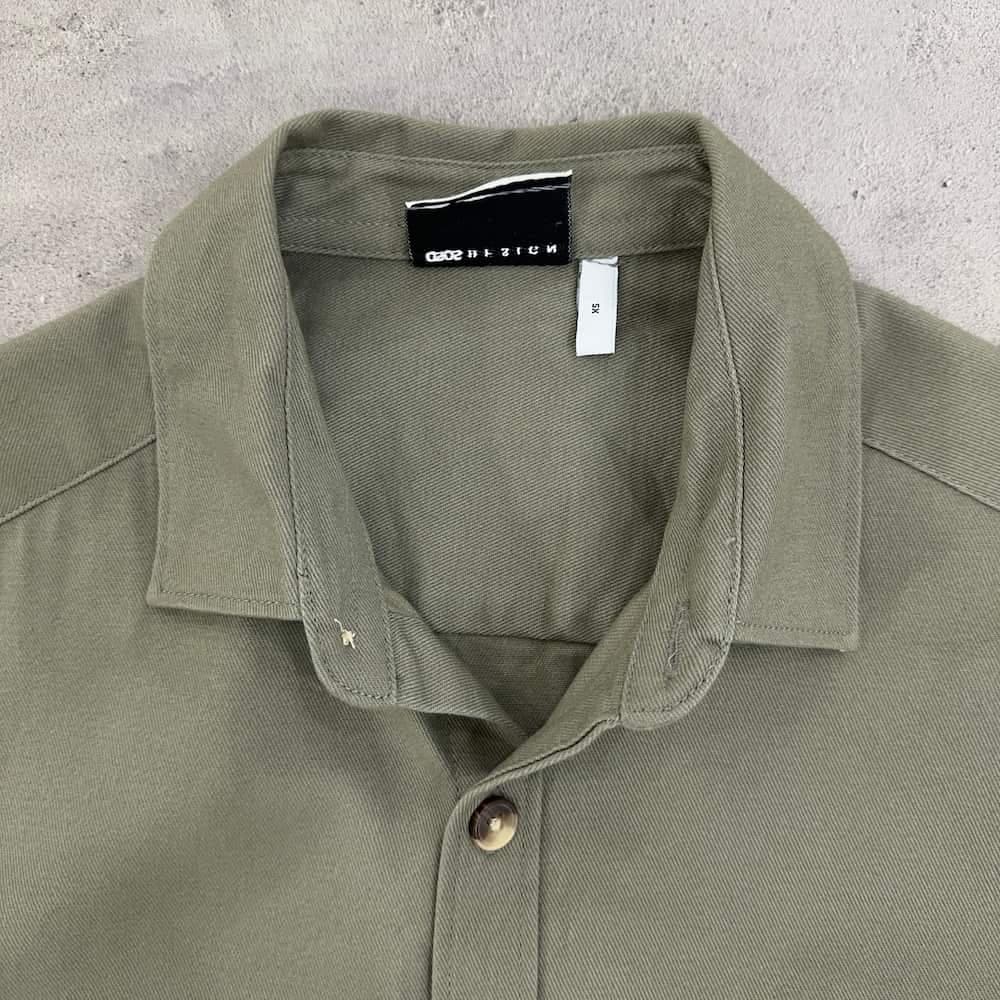 پیراهن اورجینال مردانه ASOS DESIGN زیتونی سایز M — تصویر ۴