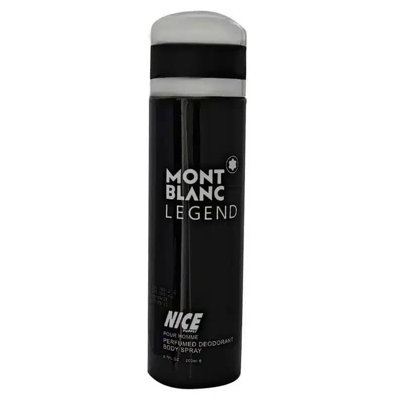 اسپری بدن مردانه نایس پاپت مدل Mont Blanc Legend حجم 200 میل