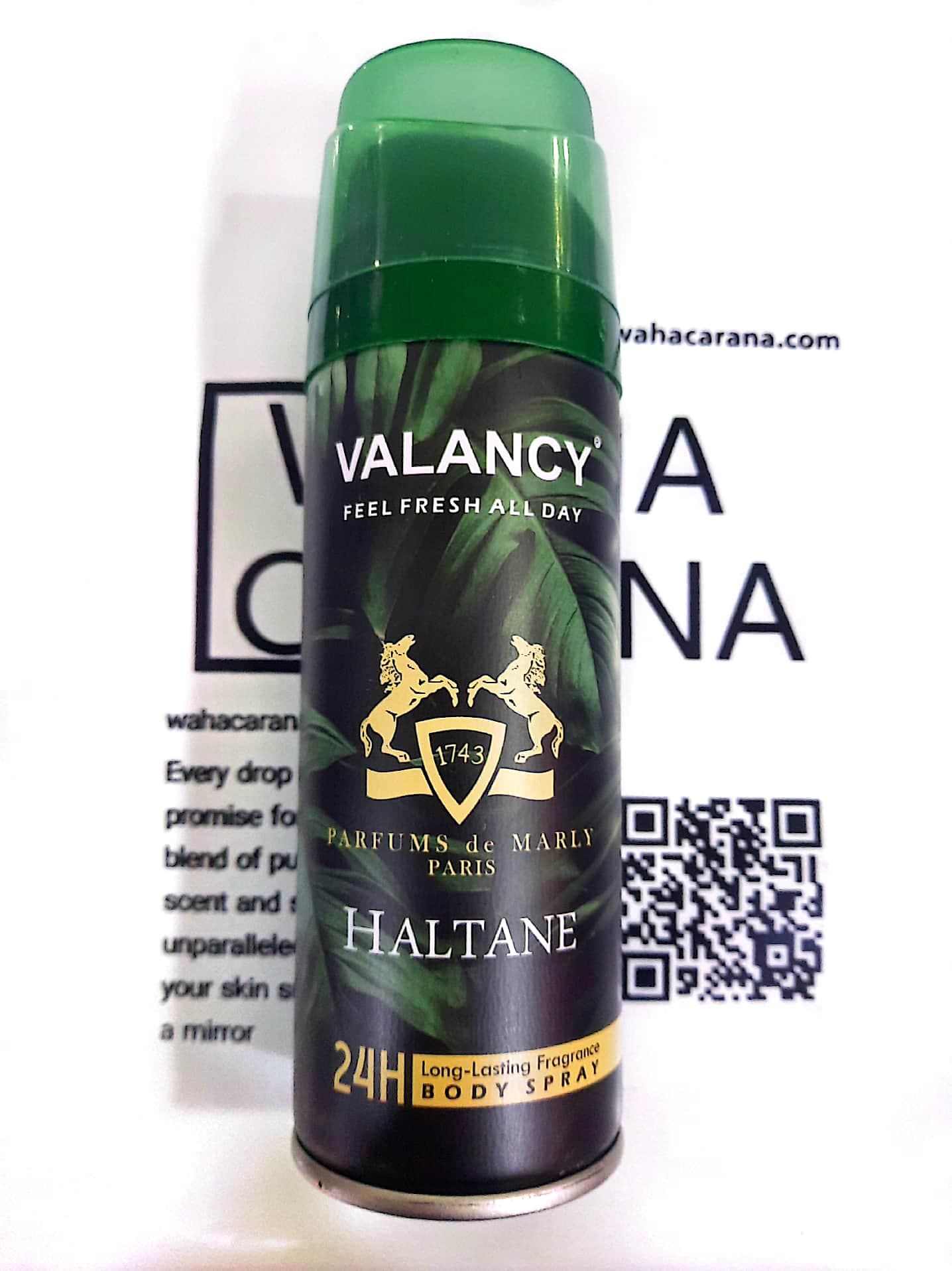 اسپری بدن Valancy والانسی رایحه هالتان مارلی حجم 200 میل