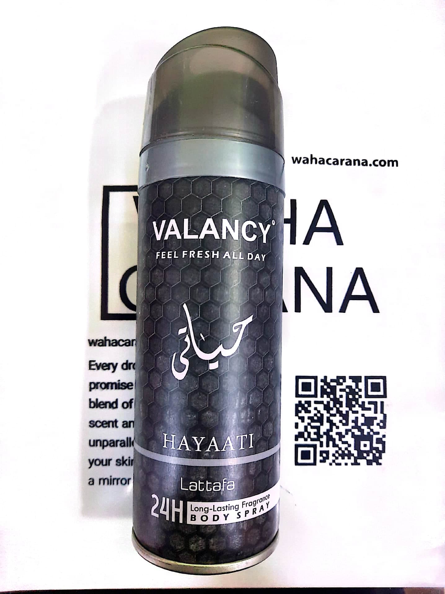 اسپری بدن Valancy والانسی رایحه حیاتی حجم 200 میل
