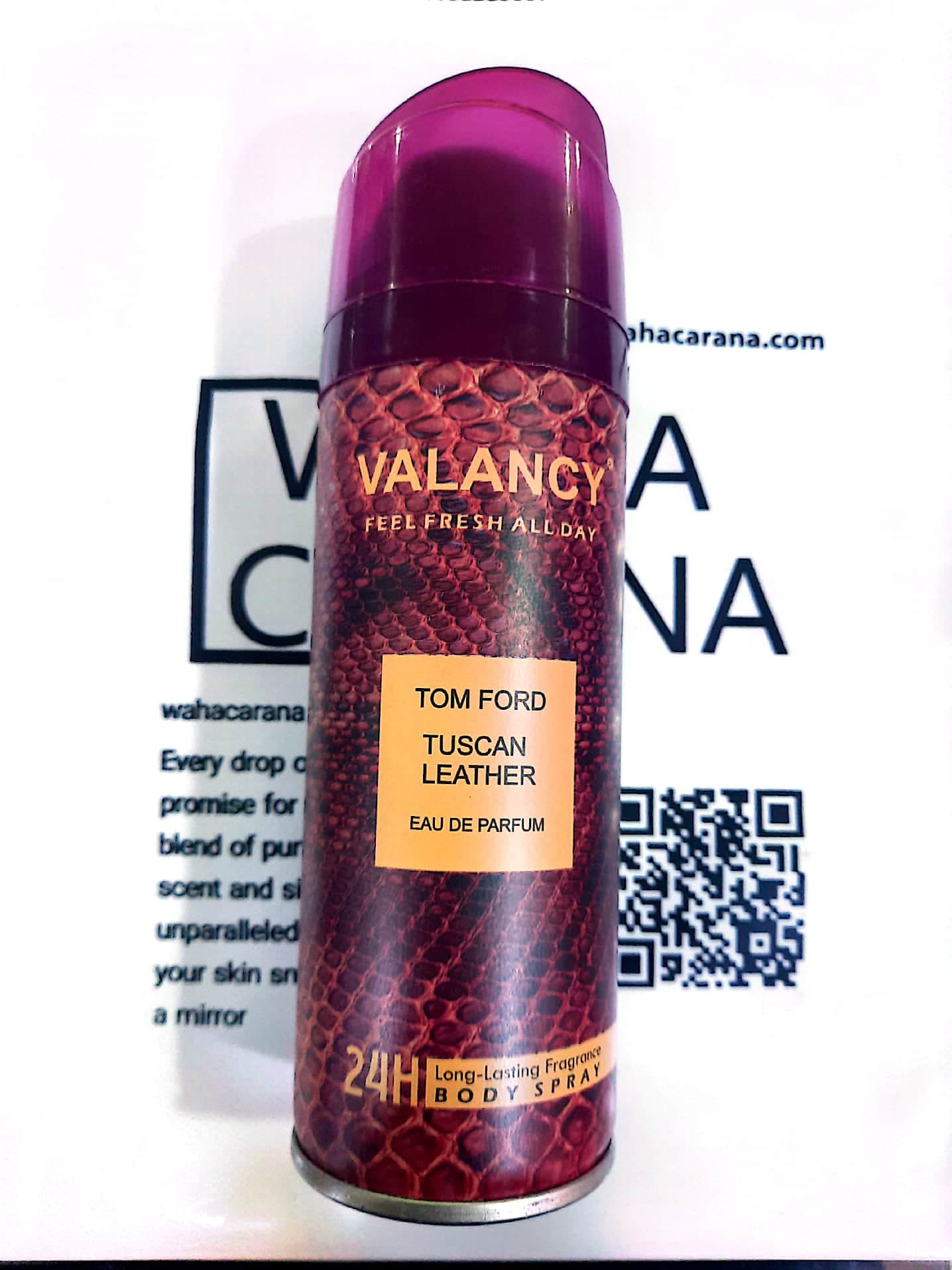 اسپری بدن Valancy والانسی رایحه تام فورد توسکان لدر حجم 200 میل