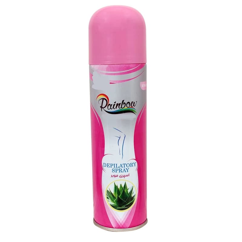اسپری موبر صورتی رینبو برای پوست حساس مدل ROSE OIL حجم 200 میل
