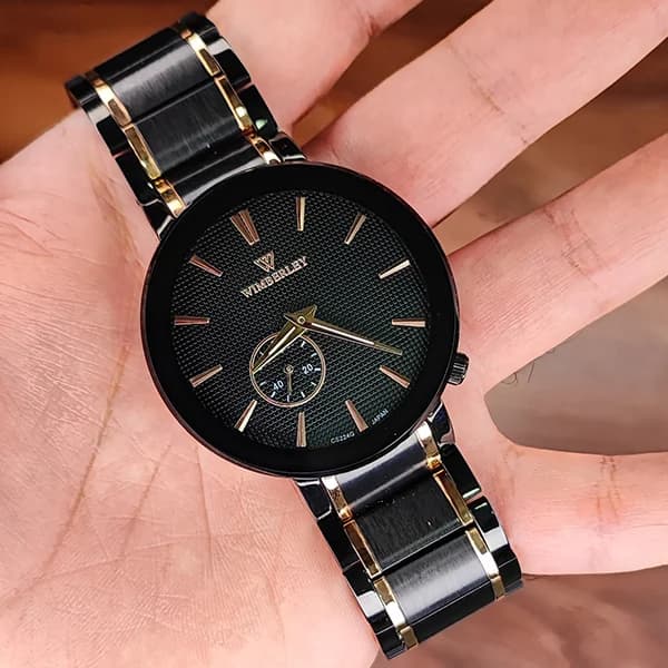 ساعت مچی عقربه ای مردانه ویمبرلی طلایی مدل WB-CS224G-E — تصویر ۸