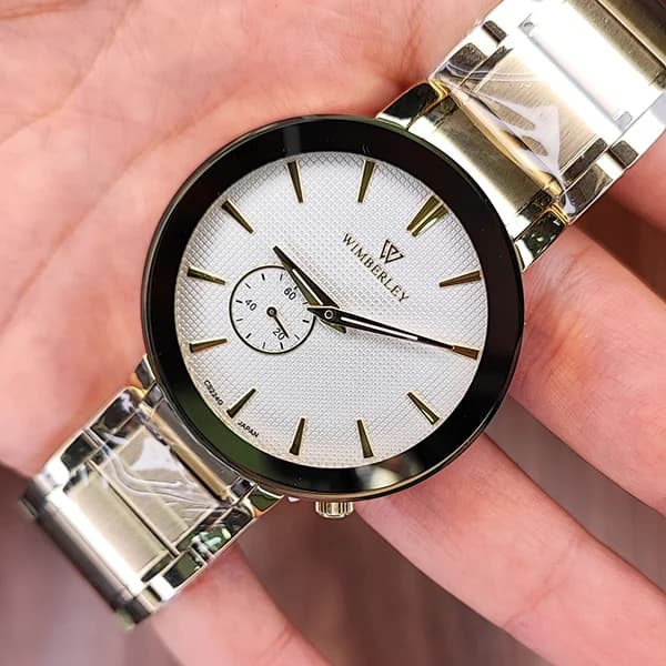 ساعت مچی عقربه ای مردانه ویمبرلی طلایی مدل WB-CS224G-E — تصویر ۶