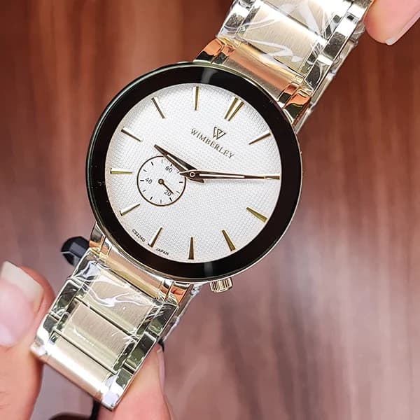 ساعت مچی عقربه ای مردانه ویمبرلی طلایی مدل WB-CS224G-E — تصویر ۳