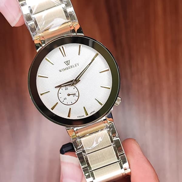 ست ساعت مچی عقربه ای ویمبرلی طلایی مدل WB-CS224 — تصویر ۷