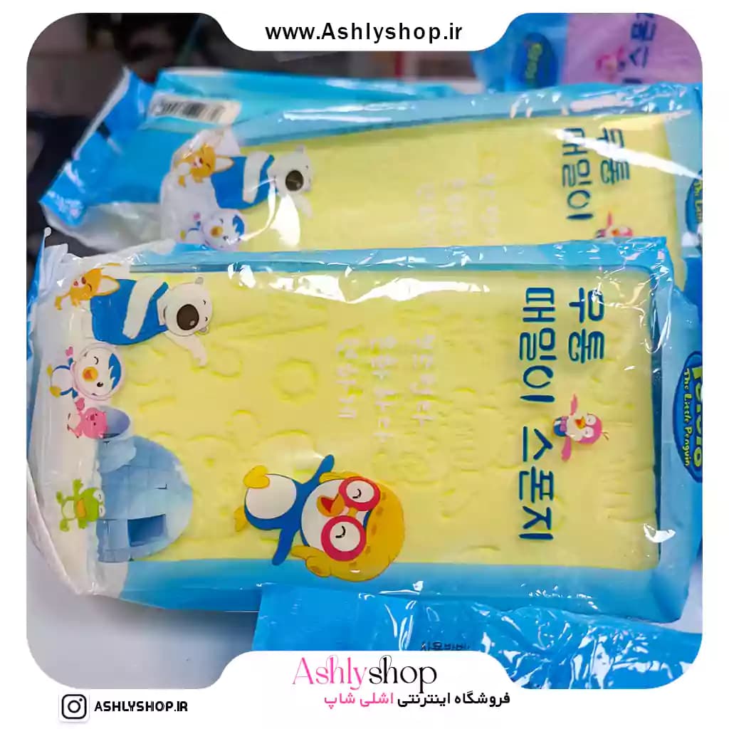 اسفنج عروسکی شستشو بدن Pororo | اسفنج حمام فانتزی — تصویر ۳