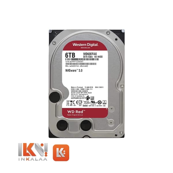 هارد وسترن دیجیتال مدل Red WD40EFRX ظرفیت 4TB