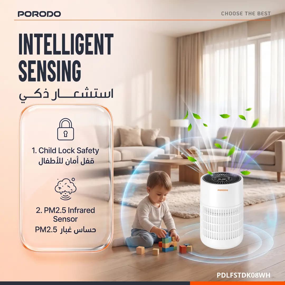 دستگاه تصفیه هوای هوشمند پرودو Purea Prime با فیلتر H13 PDLFSTDK08WH — تصویر ۵
