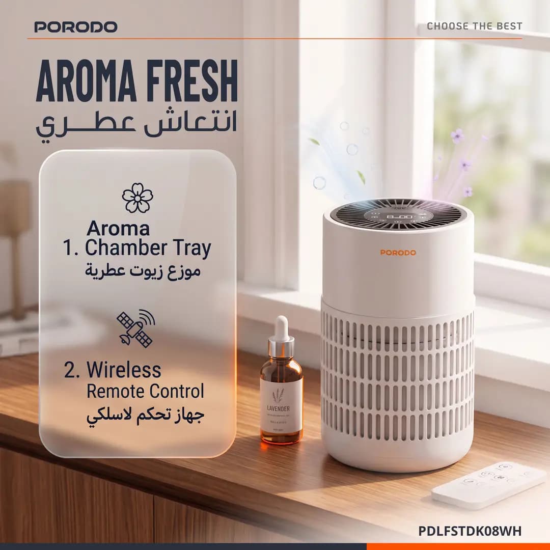 دستگاه تصفیه هوای هوشمند پرودو Purea Prime با فیلتر H13 PDLFSTDK08WH — تصویر ۲